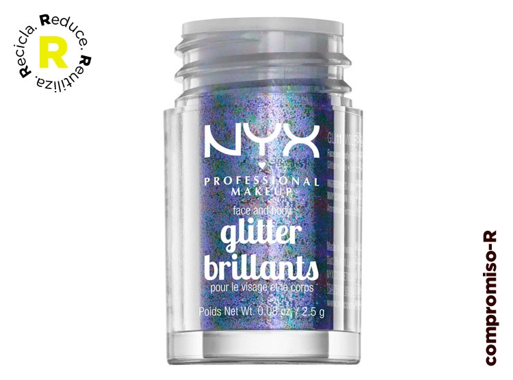 ILUMINADOR NYX BRILLO FACE & BODY GLITTER ICE 2.5 ML