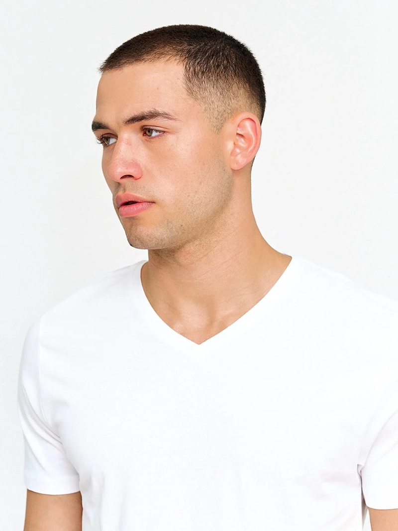 POLERA HOMBRE INDEX MANGA CORTA CUELLO V - 3