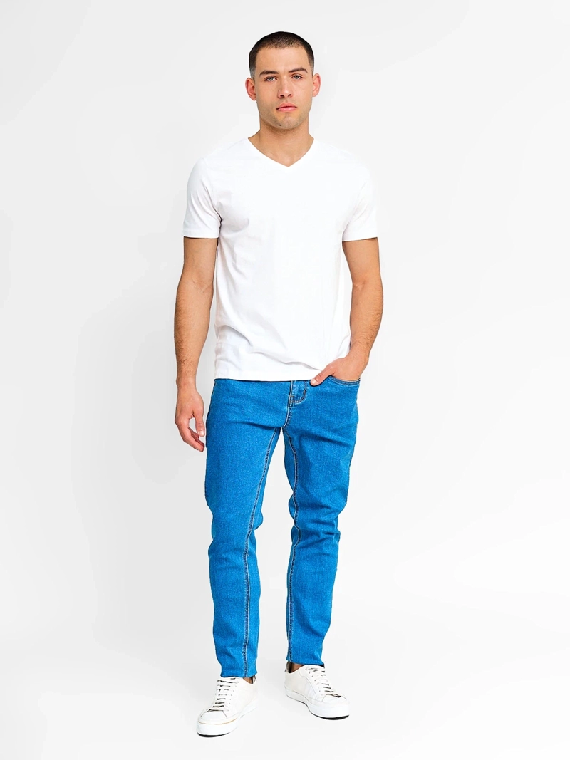 POLERA HOMBRE INDEX MANGA CORTA CUELLO V - 4
