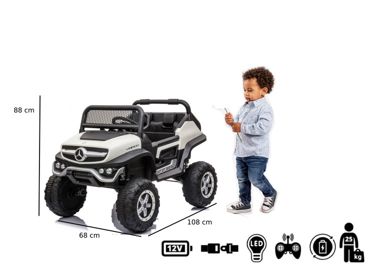 AUTO A BATERÍA KIDSCOOL MERCEDES BENZ UNIMOG CONCEPT - 7
