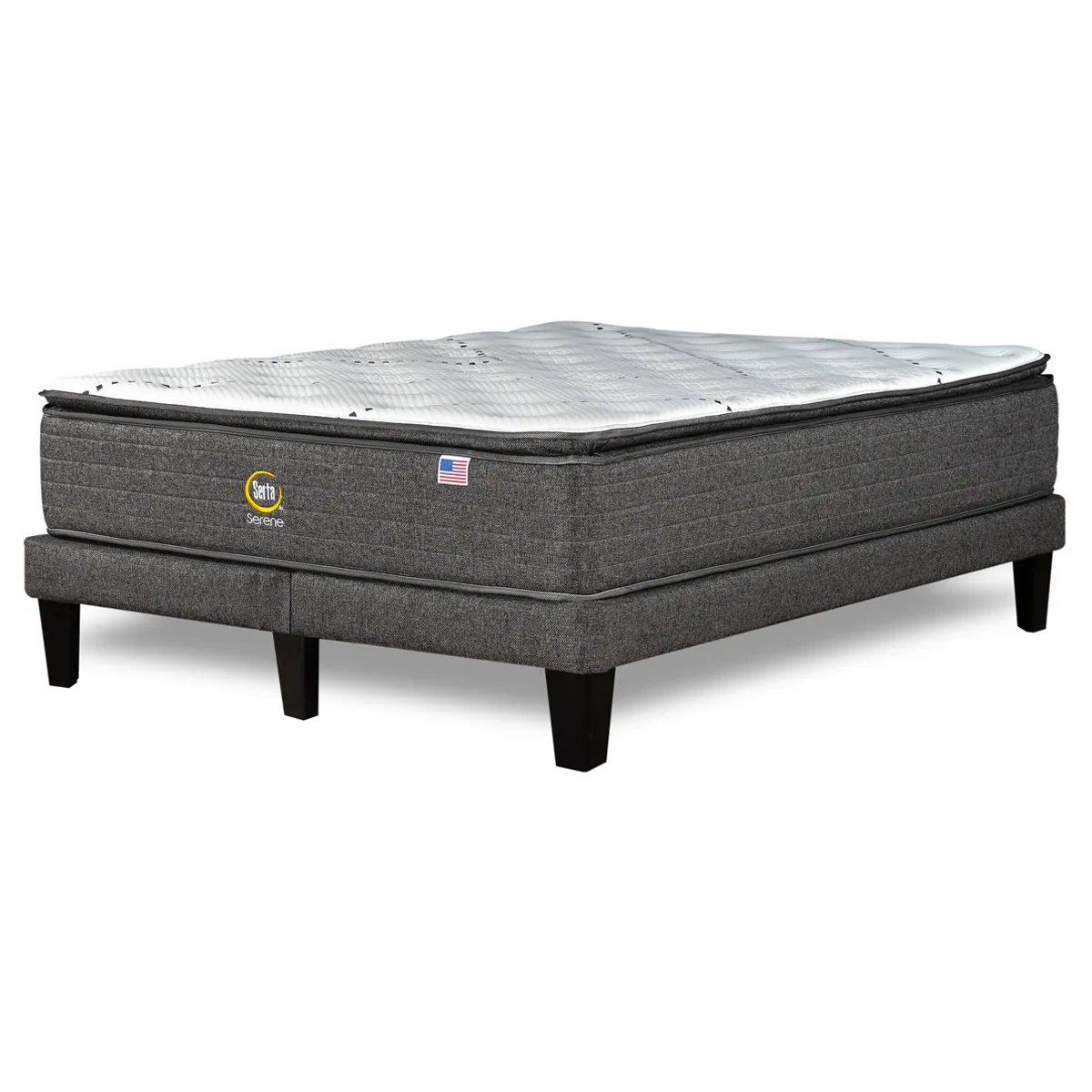 CAMA EUROPEA SERTA SERENE KING B/D + RESPALDO TIBET - 4