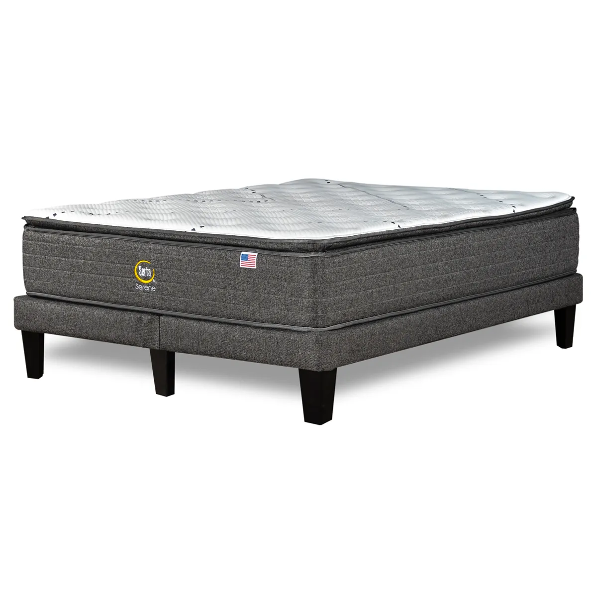 CAMA EUROPEA SERTA SERENE BD KING + RESPALDO TIGNES ARENA - 4