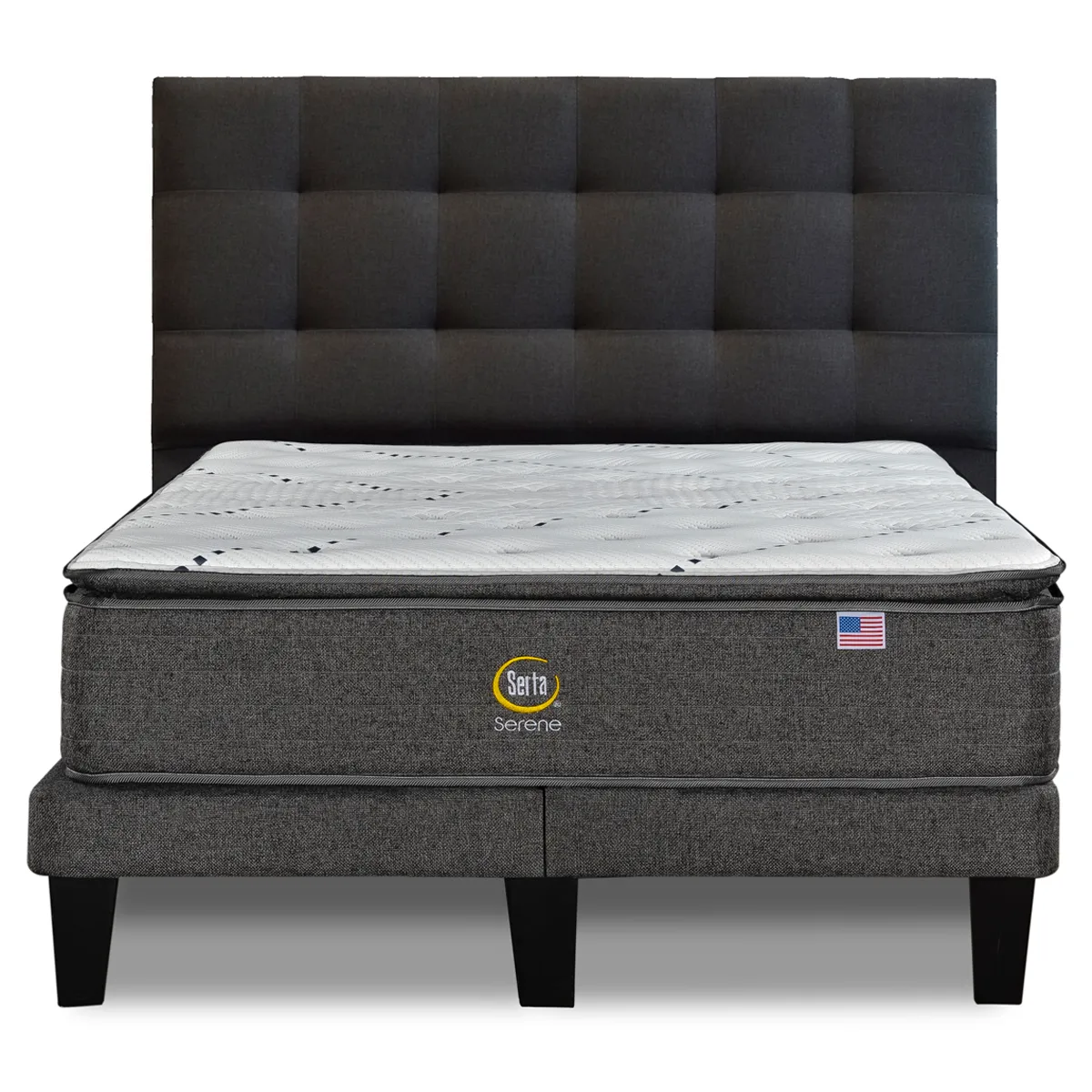 CAMA EUROPEA SERTA SERENE BD KING + RESPALDO TIGNES MARENGO - 2