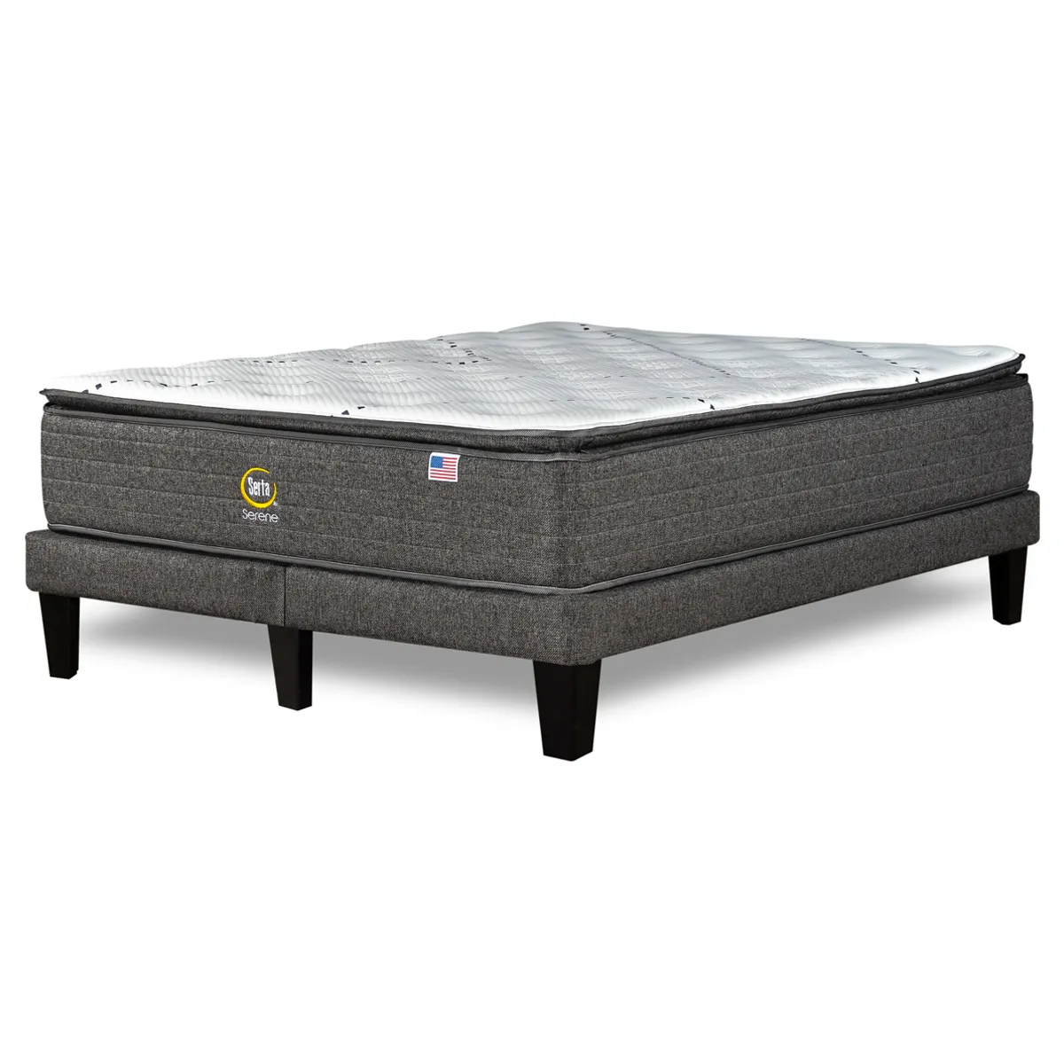 CAMA EUROPEA SERTA SERENE BD KING + RESPALDO TIGNES MARENGO - 4