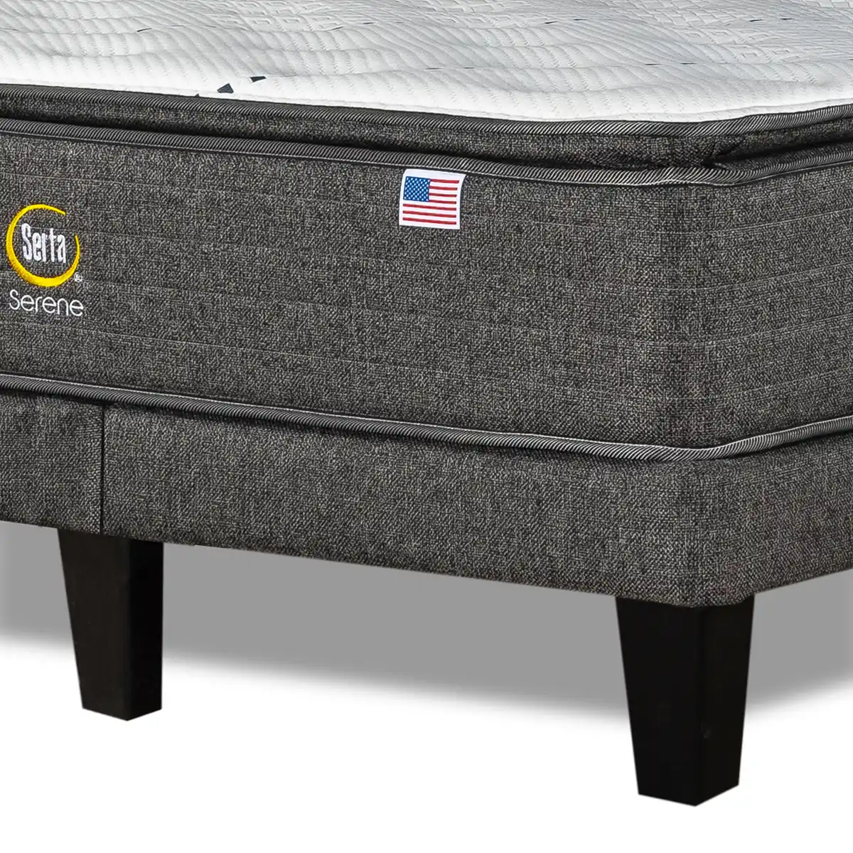 CAMA EUROPEA SERTA SERENE 2PL B/D + RESPALDO TIBET - 5