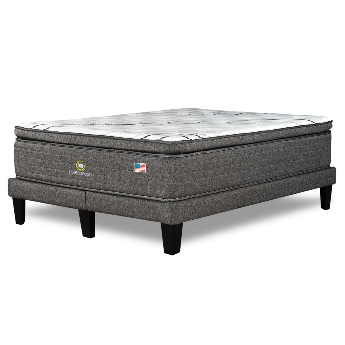 CAMA EUROPEA SERTA PERFECT SLEEPER 2 PL B/D + RESPALDO TIBET - 4
