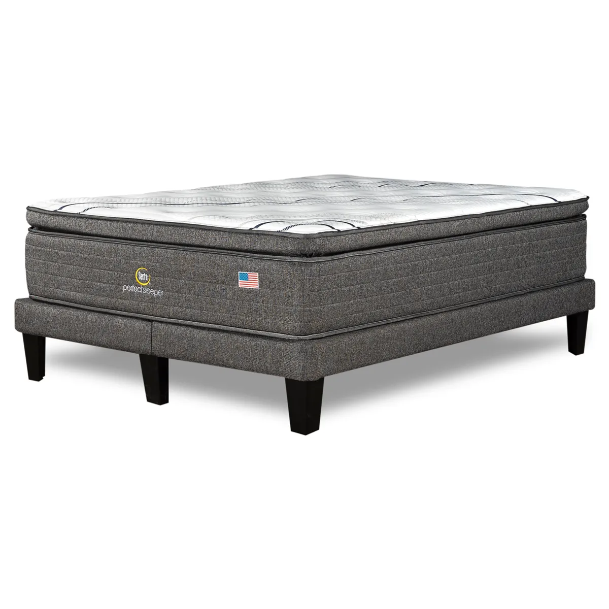 CAMA EUROPEA SERTA PERFECT SLEEP KING + RESPALDO TIGNES ARENA - 4