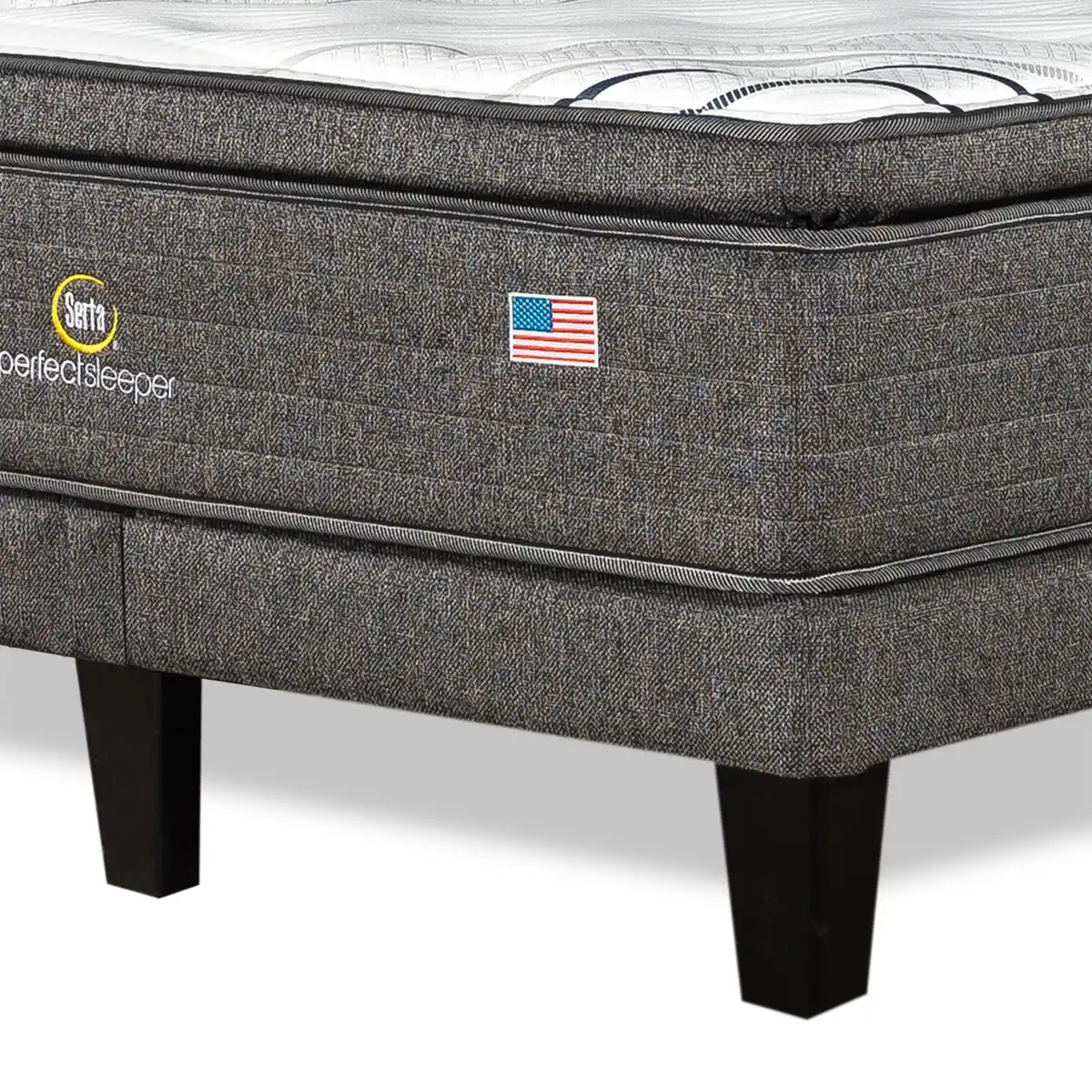 CAMA EUROPEA SERTA PERFECT SLEEP KING + RESPALDO TIGNES ARENA - 5