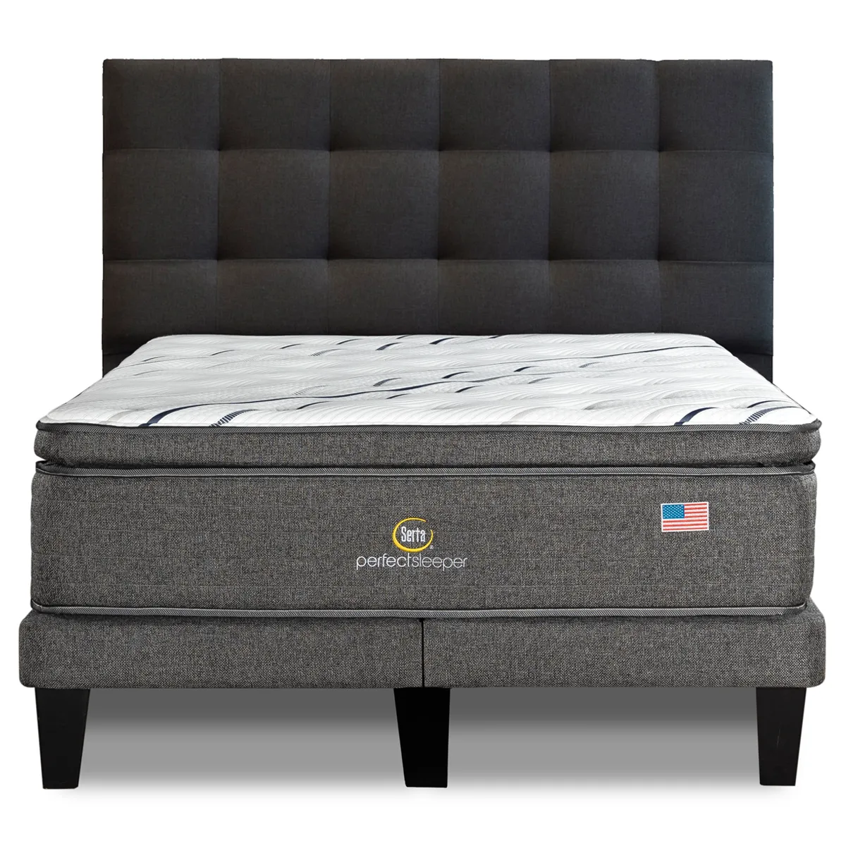 CAMA EUROPEA SERTA PERFECT SLEEP KING + RESPALDO TIGNES MARENGO - 2