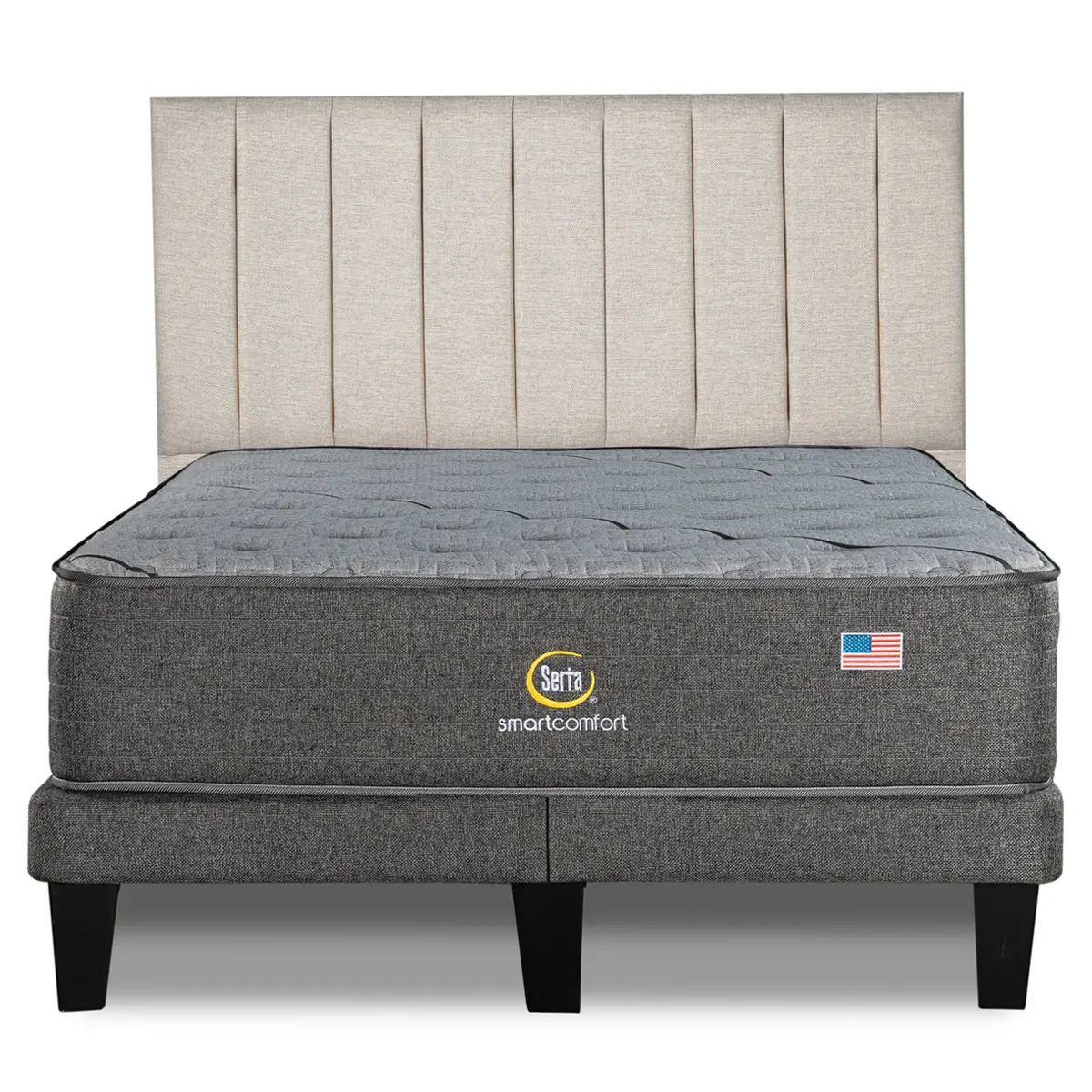 CAMA EUROPEA SERTA SMARTCOMFORT 2PL B/D + RESPALDO TIBET - 2