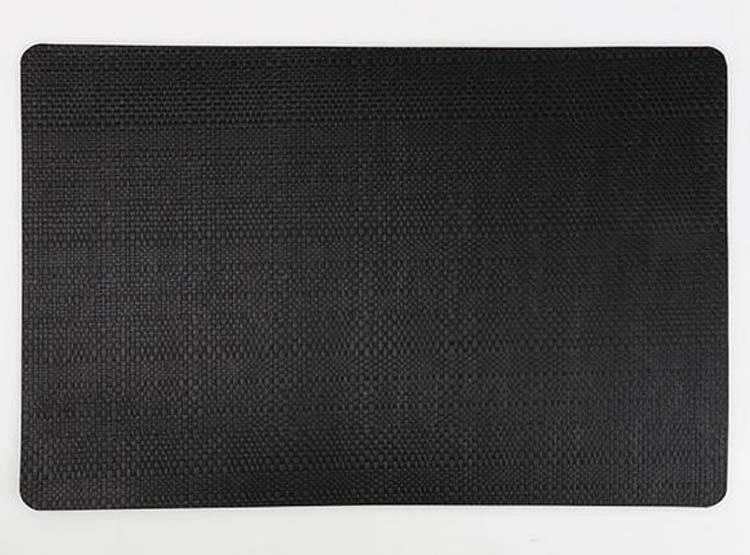 SET 4 INDIVIDUALES RIPLEY HOME CUERINA NEGRO - 1