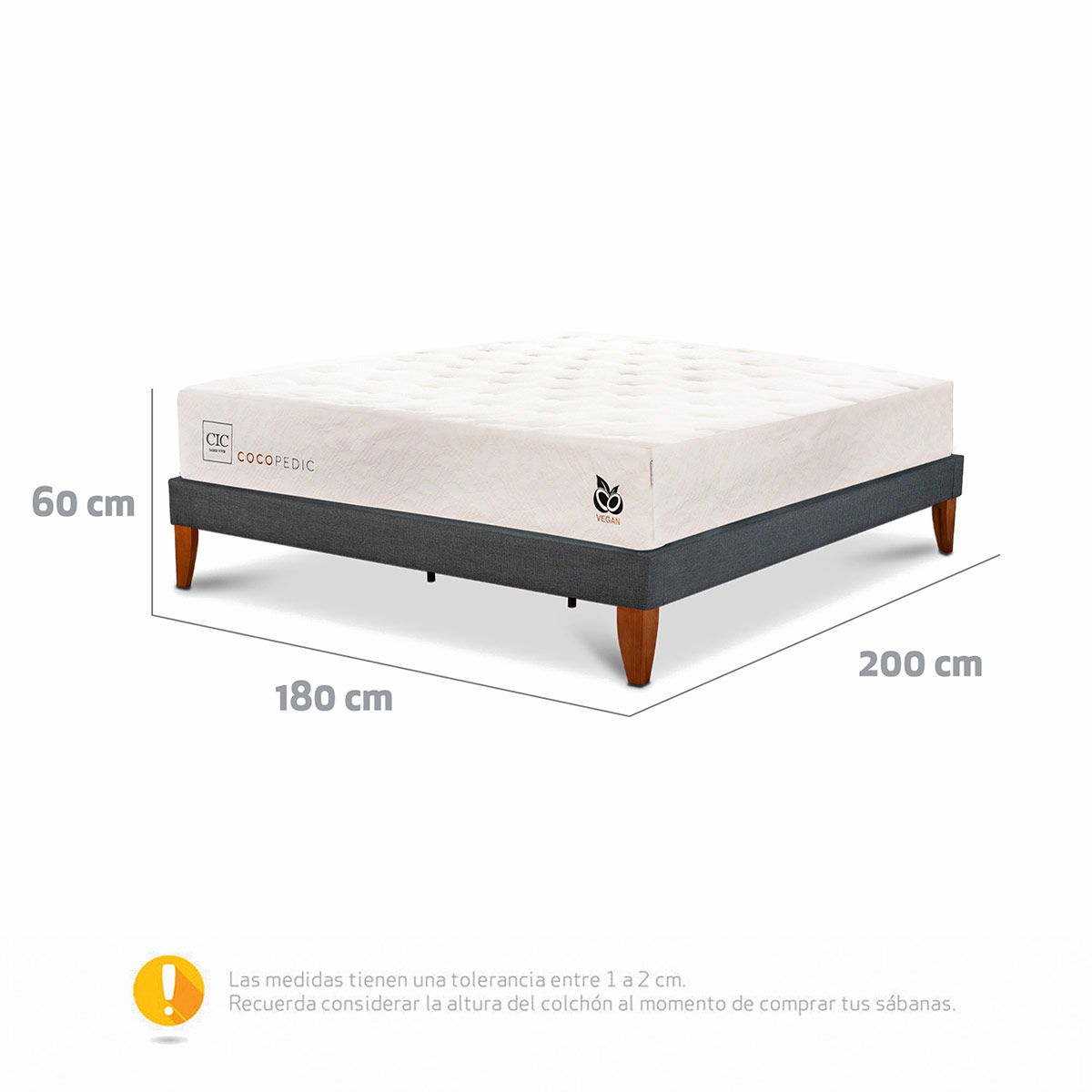 CAMA EUROPEA CIC CURVE COCOPEDIC KING - 11
