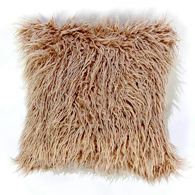 COJÍN RIPLEY HOME PELUDO 50X50 CM TAUPE - 1