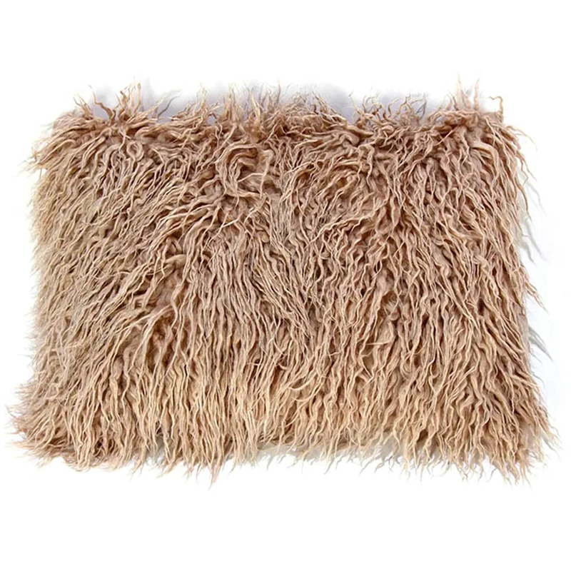 COJÍN RIPLEY HOME PELUDO 35X50 CM TAUPE - 1