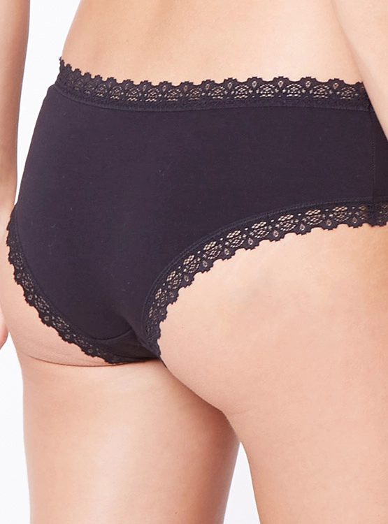 PACK X4 PANTALETA MUJER INTIME ALGODÓN ENCAJE - 4