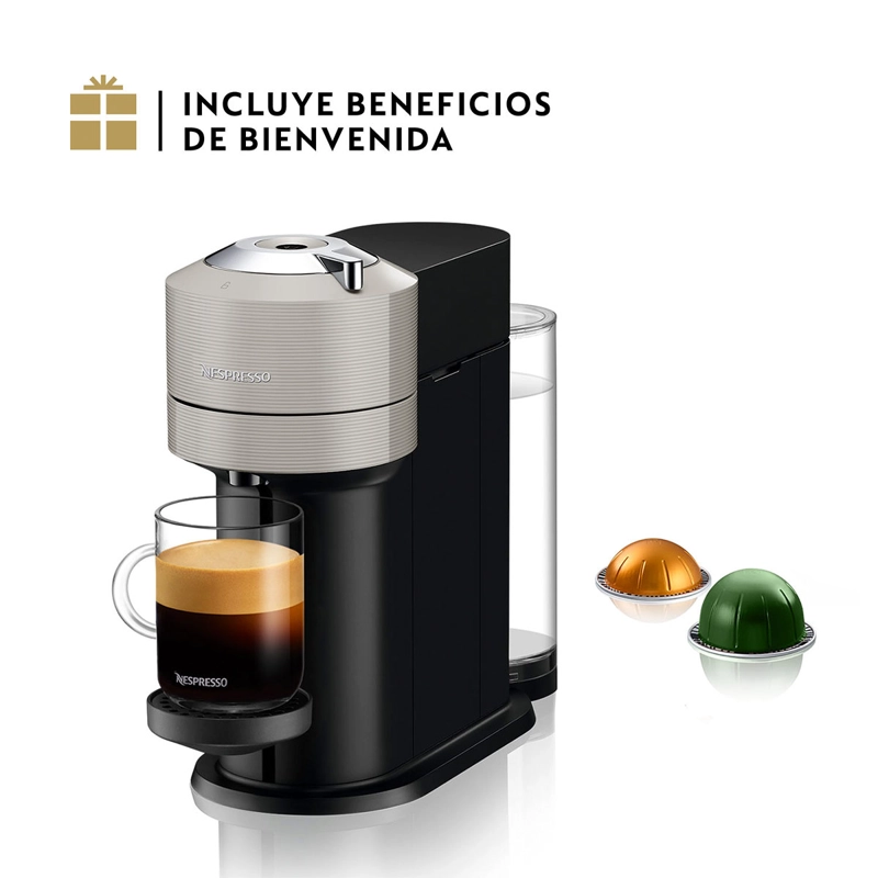 CAFETERA NESPRESSO CÁPSULA VERTUO NEXT GRIS CLARO