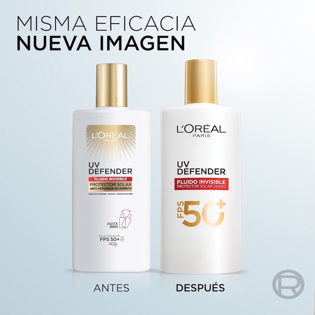 PROTECTOR SOLAR FACIAL LOREAL ANTIEDAD DERMO EXPERTISE UV DEFENDER FLUIDO INVISIBLE SPF 50 40 ML - 2