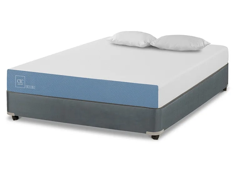 JUEGO DE DORMITORIO CIC CAMA BOX AMERICANO EXCELLENCE FULL + ALMOHADAS - 2