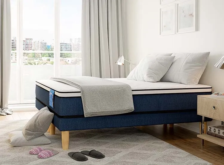 JUEGO DE DORMITORIO CIC CAMA BOX AMERICANO EXCELLENCE PLUS 1 PLAZA + SET NEW MUNICH - 7