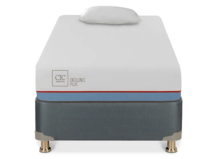 JUEGO DE DORMITORIO CIC CAMA BOX AMERICANO EXCELLENCE PLUS 1 PLAZA + ALMOHADA - 1