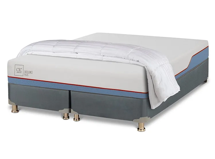 JUEGO DE DORMITORIO CIC CAMA BOX AMERICANO EXCELLENCE PLUS BD 2 PLAZAS + PLUMON - 2