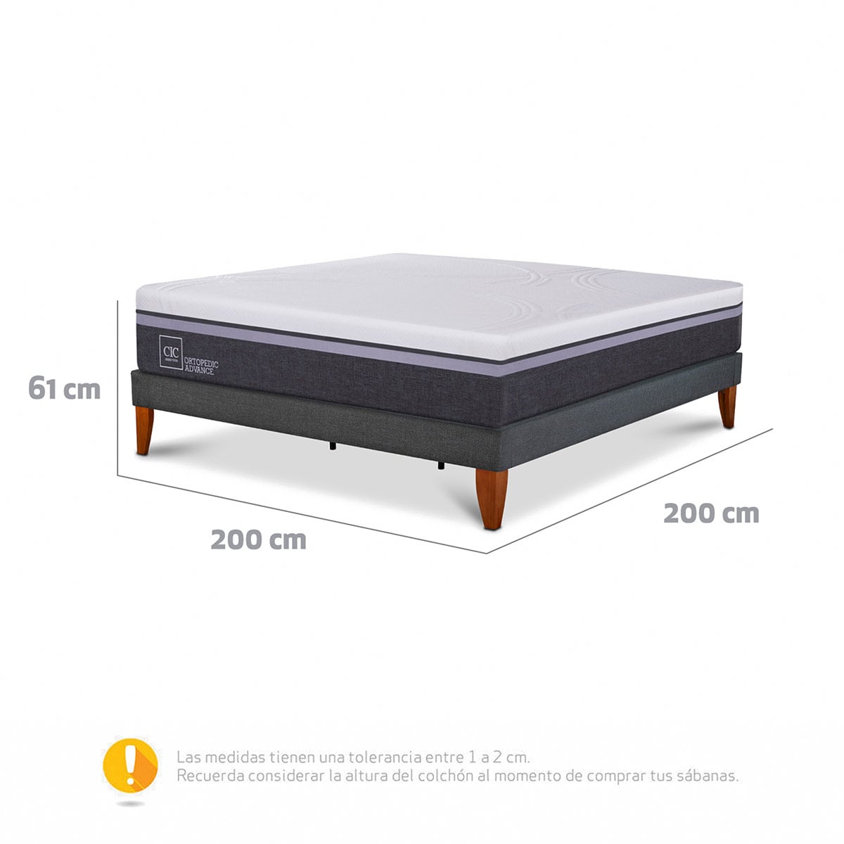 CAMA EUROPEA CIC CURVE ORTOPEDIC ADVANCE SUPER KING - 11