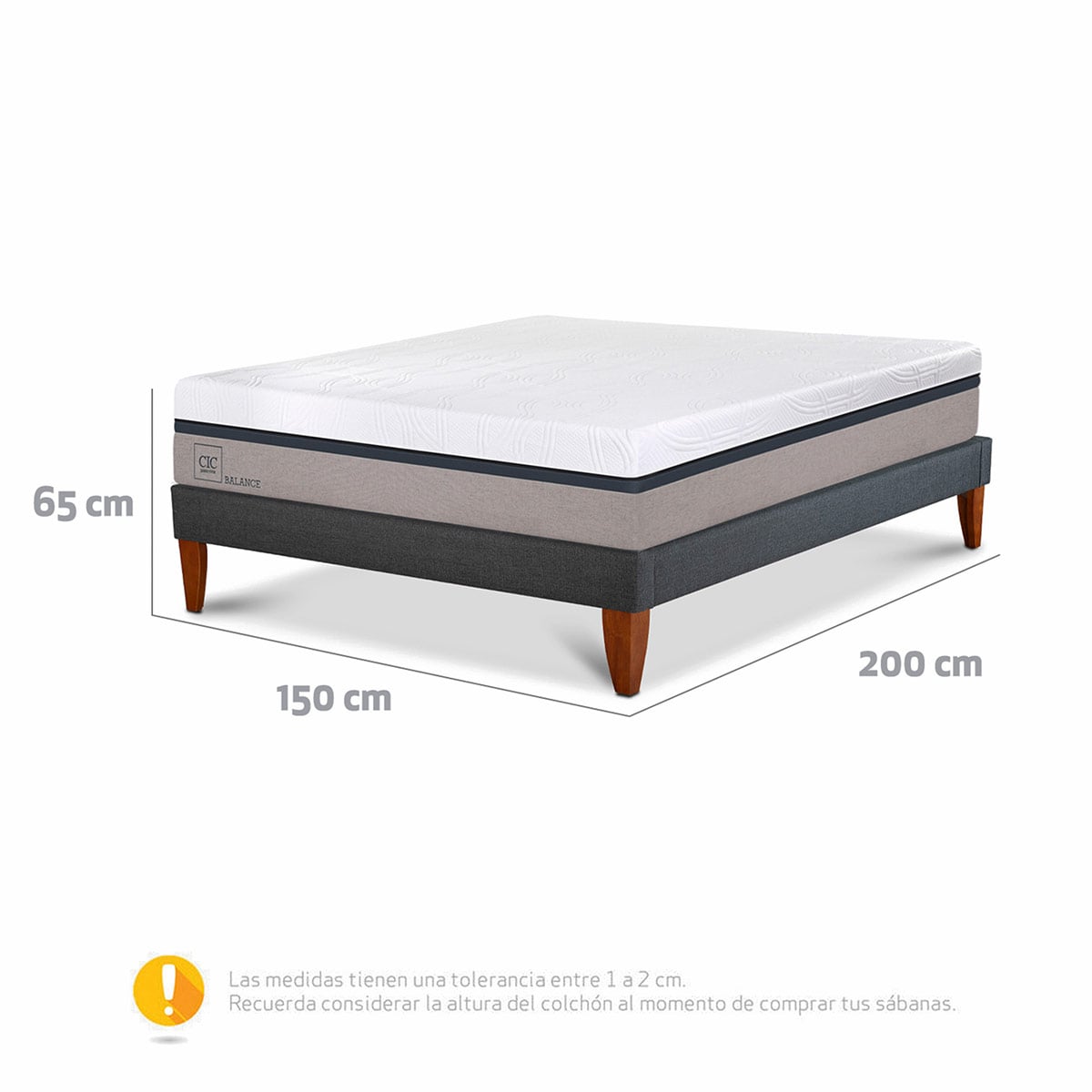 CAMA EUROPEA CIC BALANCE CURVE 2 PLAZAS - 11