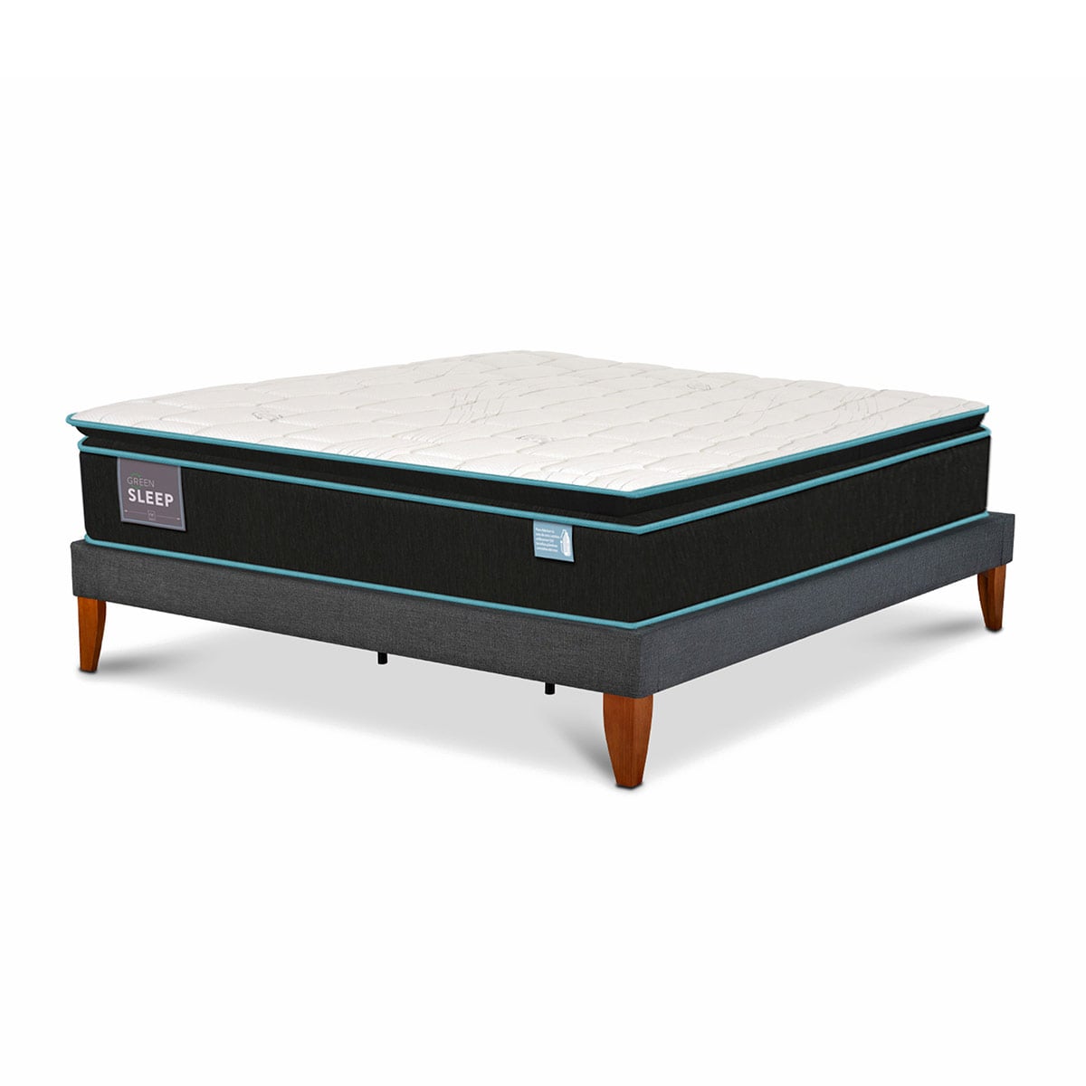 CAMA EUROPEA CIC CURVE GREEN SLEEP KING - 2