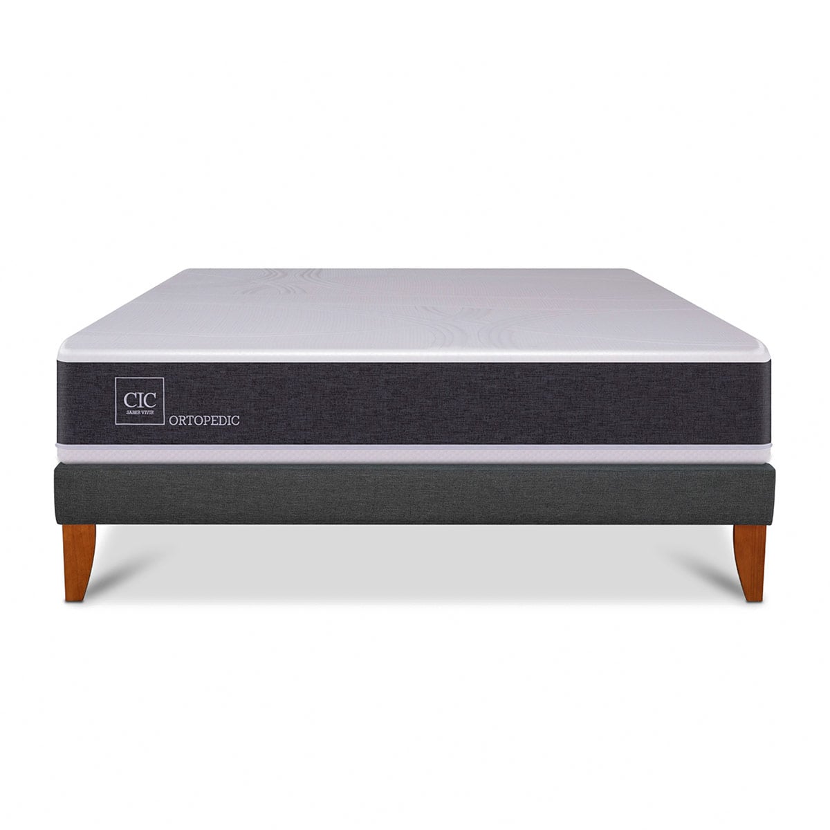 CAMA EUROPEA CIC CURVE NEW ORTOPEDIC 1.5 PLAZAS - 1