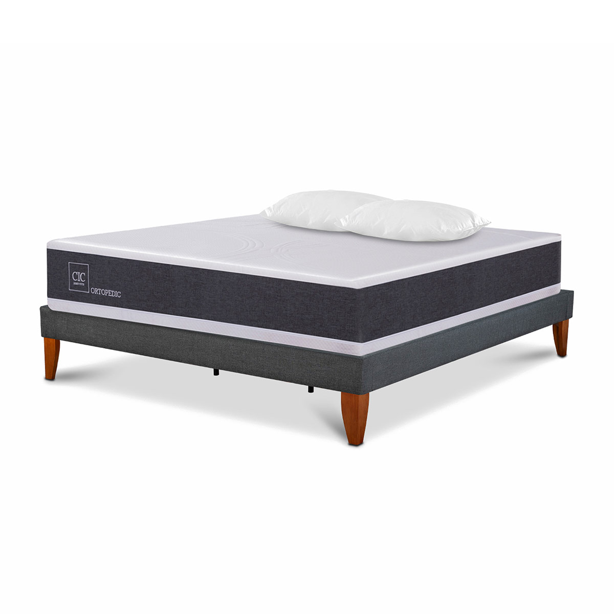CAMA EUROPEA CIC CURVE NEW ORTOPEDIC KING + ALMOHADAS - 2