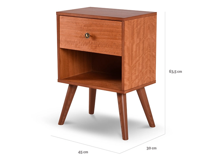 VELADOR CIC NEW GALES MADERA 1 CAJÓN CAFÉ - 3