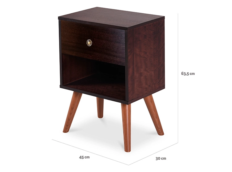 VELADOR CIC NEW MUNICH MADERA 1 CAJÓN CHOCOLATE - 3