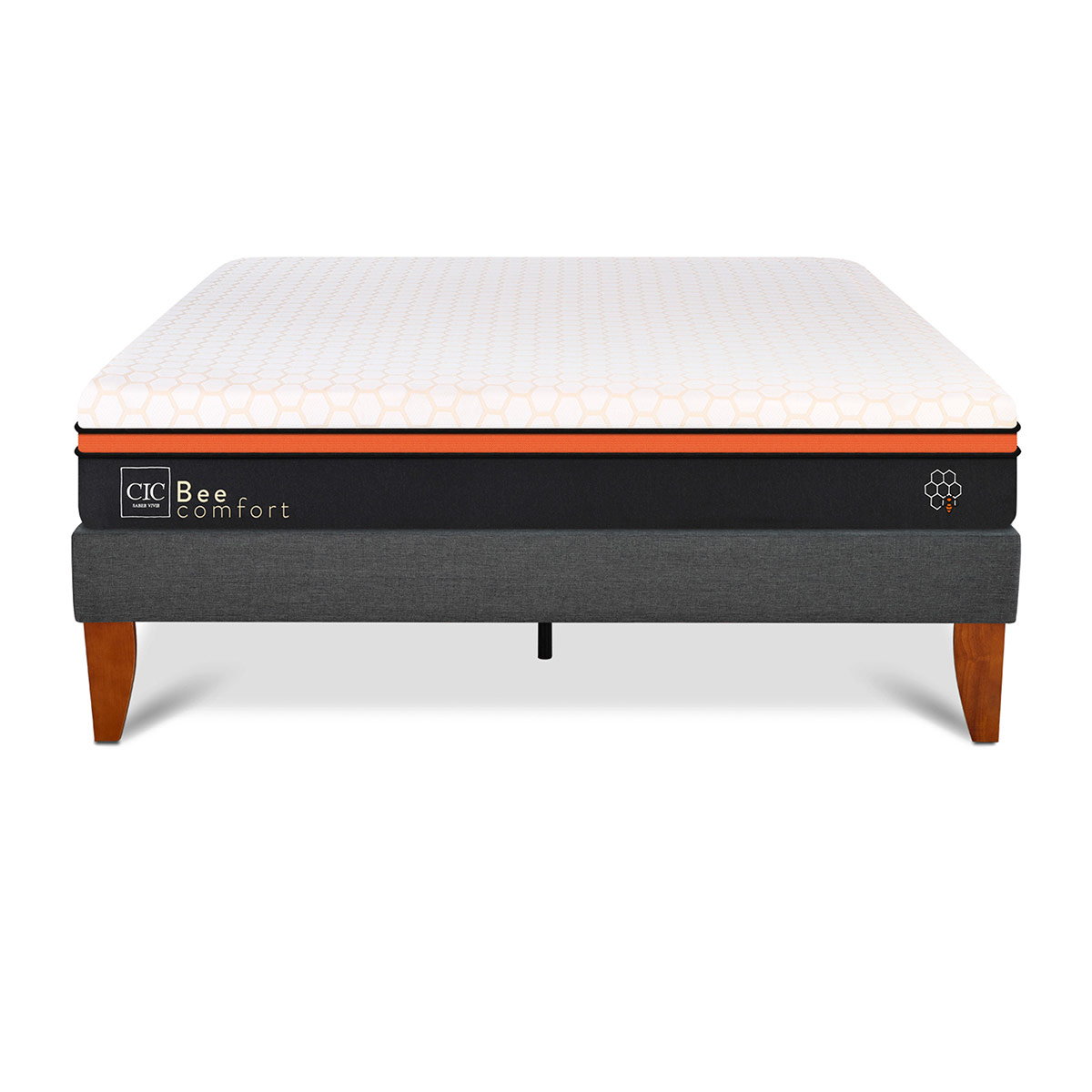 CAMA EUROPEA CIC BEE COMFORT CURVE 2 PLAZAS - 1