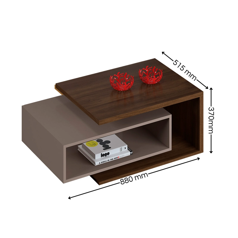 MESA DE CENTRO DI PORETTI DESIGN DIVA 88 X 51.5 CM - 3