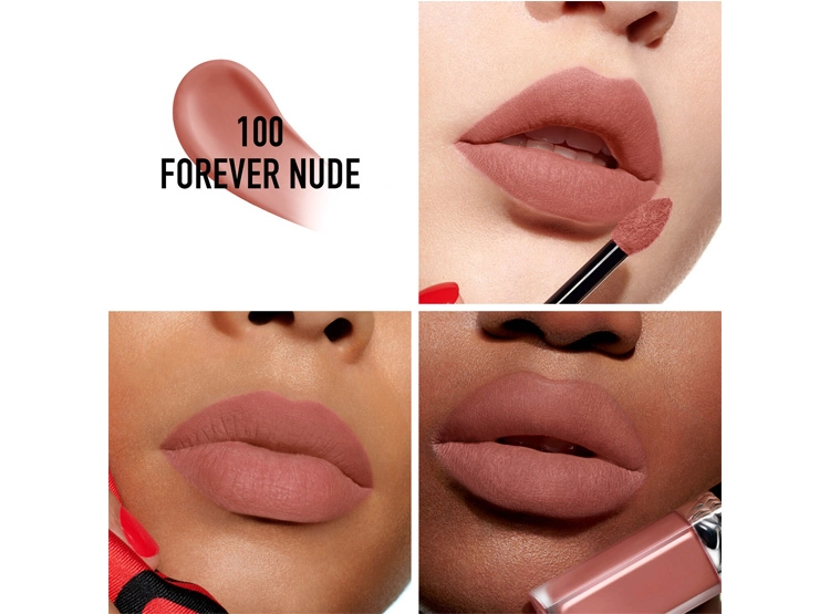 LABIAL DIOR ROUGE FOREVER LIQUID 100 NUDE - 3