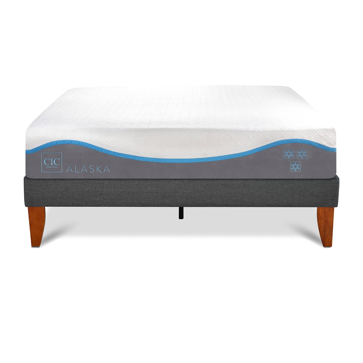 CAMA EUROPEA CIC ALASKA CURVE 2 PLAZAS - 1
