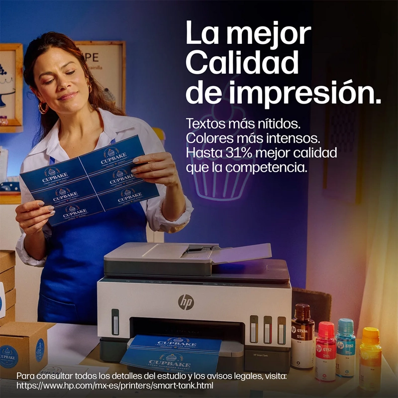 IMPRESORA MULTIFUNCIONAL HP SMART TANK 750 WIFI DUPLEX ADF - 12