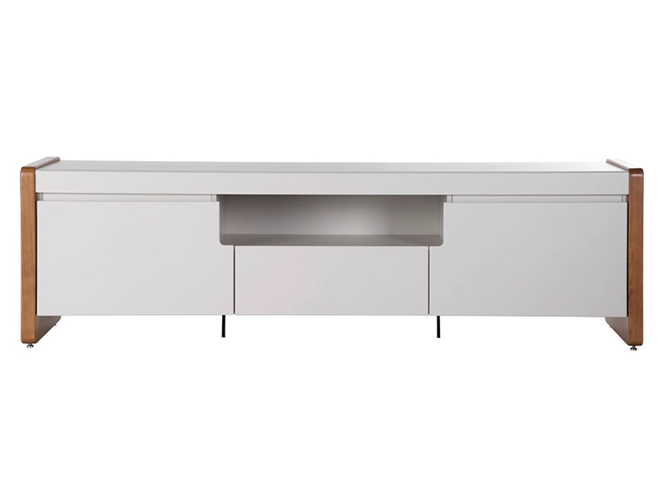 RACK PARA TV 70 PULGADAS BRISTOL DECOCASA OFF WHITE FOSCO BLANCO - 1