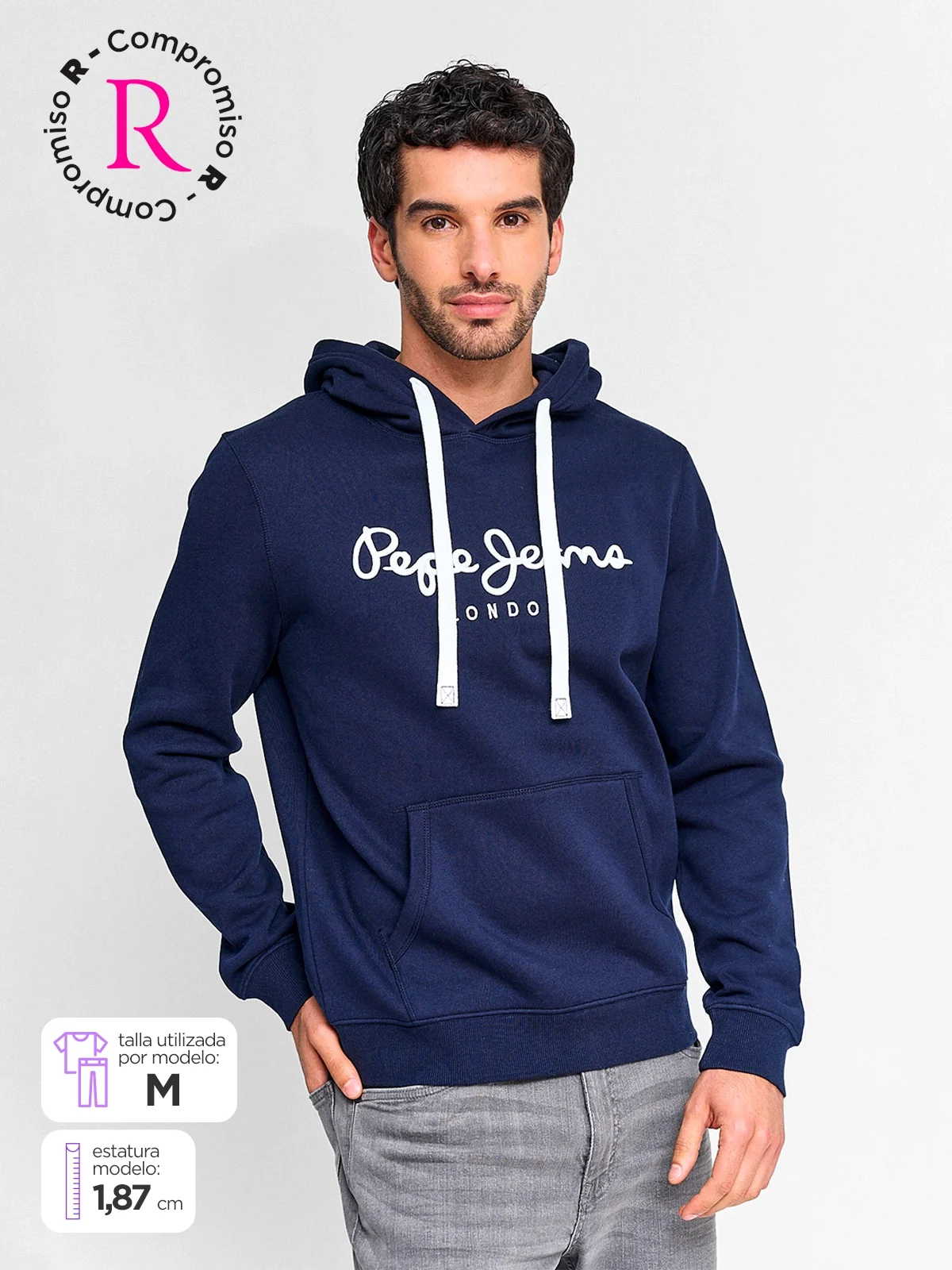 POLERÓN PEPE JEANS HOODIE BÁSICO - 1