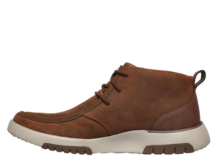 BOTINES CUERO HOMBRE SKECHERS CAFE BELLINGER 2.0 TREMBO - 3
