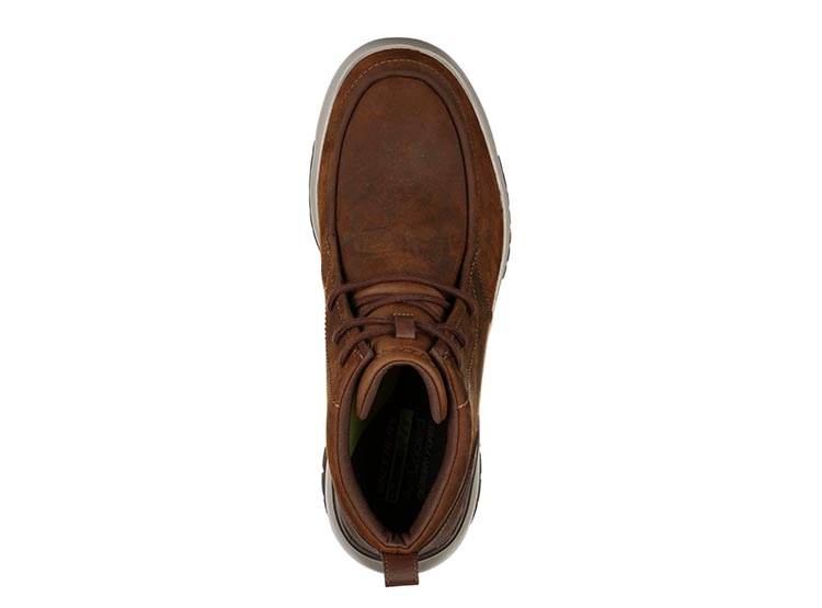 BOTINES CUERO HOMBRE SKECHERS CAFE BELLINGER 2.0 TREMBO - 4