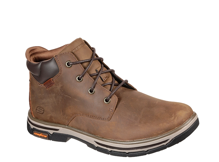 BOTINES CUERO HOMBRE SKECHERS CAFE SEGMENT 2.0 BROGDEN - 2