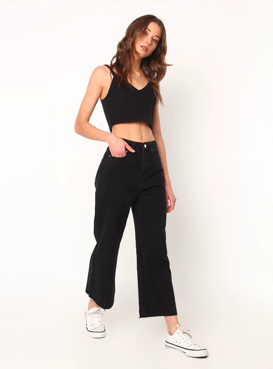 JEANS ALGODÓN MUJER INDEX CULOTTE - 1