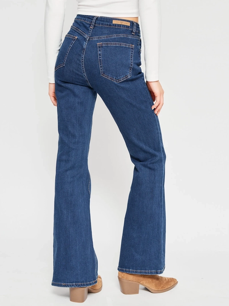 JEANS MUJER INDEX ALGODÓN FLARE BÁSICO - 3
