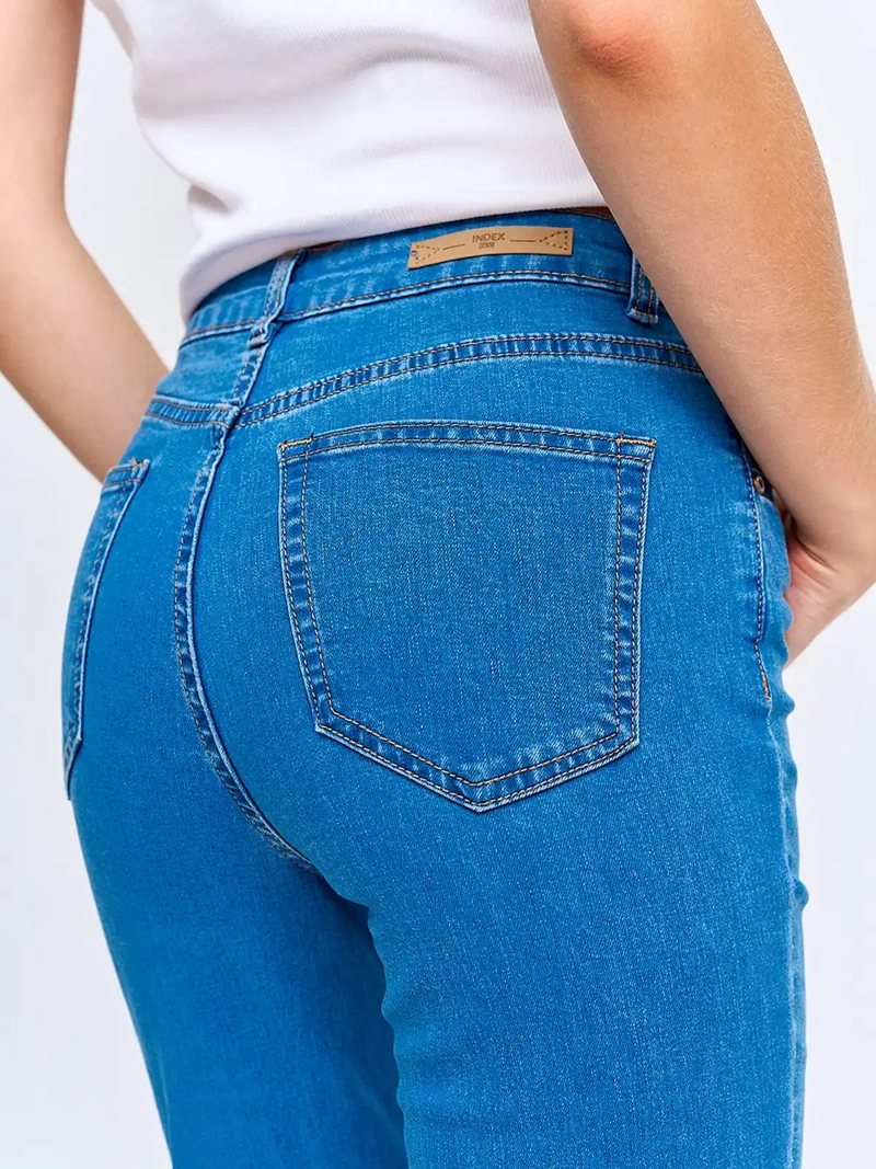 JEANS MUJER INDEX ALGODÓN FLARE BÁSICO - 5