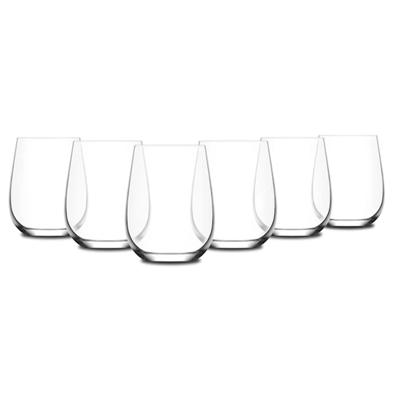 SET 6 COPAS RIPLEY HOME SIN PIE VIDRIO TRANSPARENTE - 1