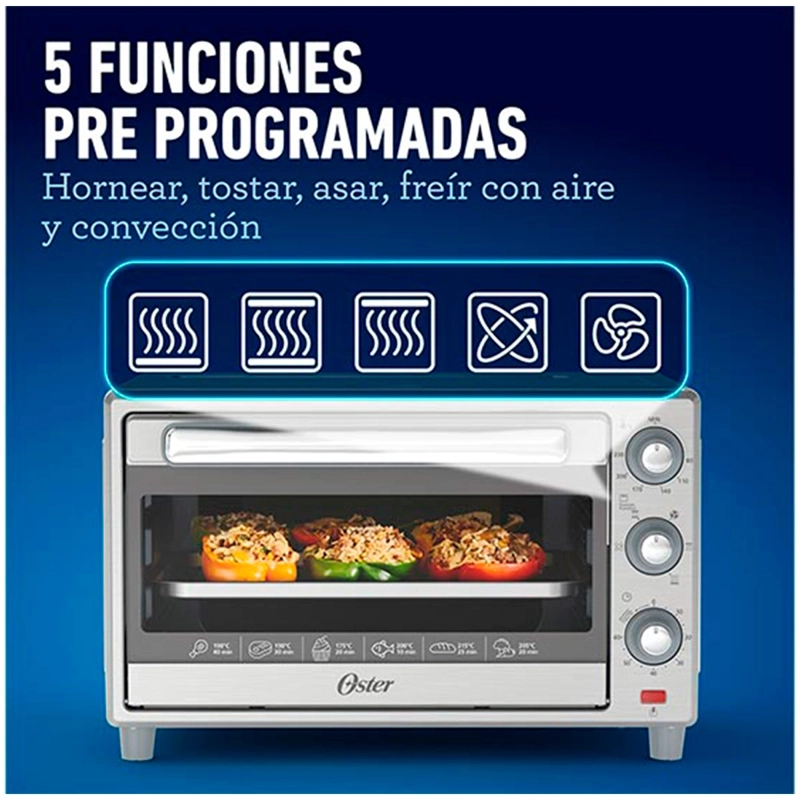 HORNO CON FREIDORA DE AIRE OSTER TSSTTVLS25 25 LITROS - 6