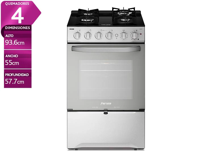 COCINA FENSA 4 PLATOS F3000 RT ESPEJADO