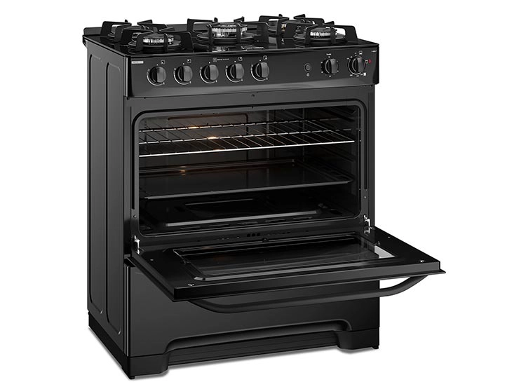 COCINA A GAS FENSA F6500 T 5 PLATOS GRILL NEGRO - 3