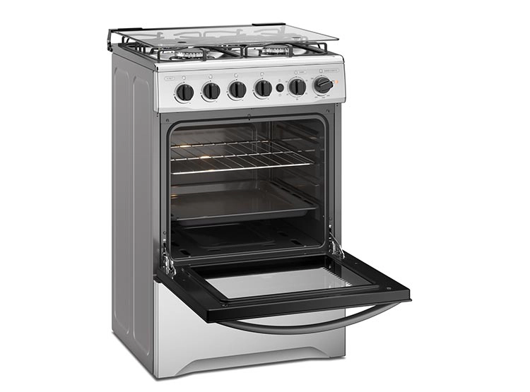 COCINA A GAS MADEMSA M785 T 4 PLATOS GRILL ACERO - 3
